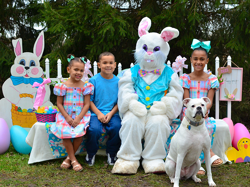 Easter Bunny Photos for Pups and People to benefit Golden Retriever Rescue Resource