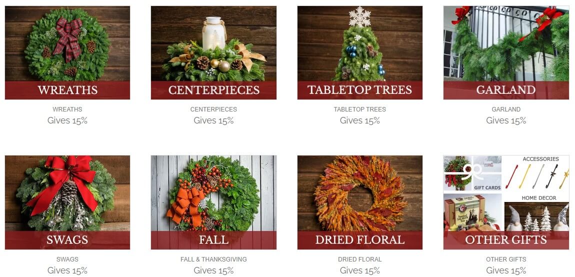 Order fresh holiday wreaths for the Christmas holidays, and give back to Golden Retriever Rescue